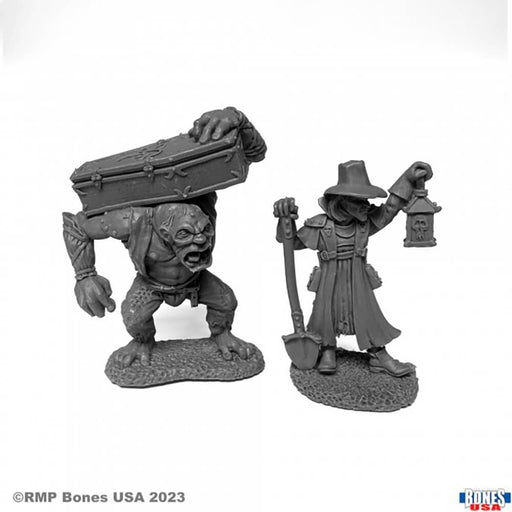 Mini - Reaper Bones USA 30113 Gravedigger & Henchman (2ct)
