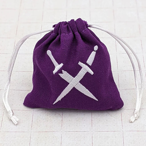 Dice Set + Bag 10d6 Sneak Attack Purple / White