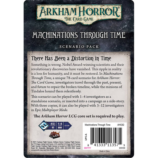 Arkham Horror LCG Scenario Pack : Machinations Through Time