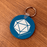 Keychain Teal Twenty Sided Logo White