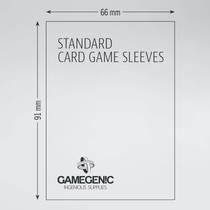 Sleeves Gamegenic Standard (Gray 66x91mm 50ct) Clear