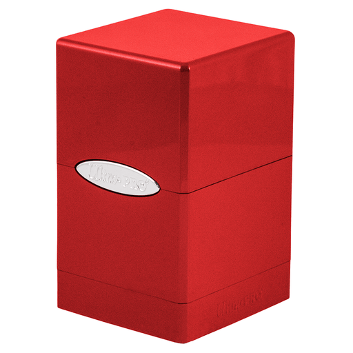Deck Box - UP Satin (100ct) Fire & Ice Tower : Red