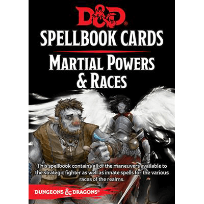 D&D Spell Cards (2018) Martial Powers & Races
