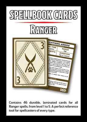 D&D (5e V3) Spell Cards : Ranger