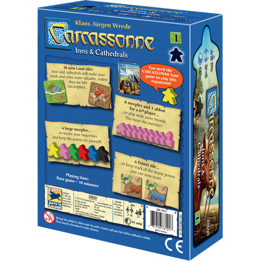 Carcassonne (2nd ed) Expansion 1 Inns & Cathedrals
