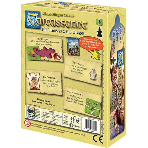 Carcassonne (2nd ed) Expansion 3 The Princess and the Dragon