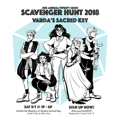 2nd Annual Twenty Sided Scavenger Hunt | Varda's Sacred Key - SAT 9/1 @ 1p
