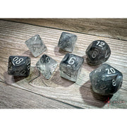 Dice 7-set Borealis (16mm) 27578 Light Smoke / Silver