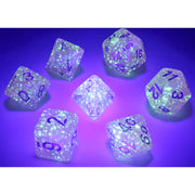 Dice 7-set Borealis (16mm) 27584 Pink / Silver