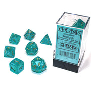 Dice 7-set Borealis (16mm) 27585 Teal / Gold