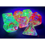 Dice 7-set Nebula (16mm) 27554 Red / Silver