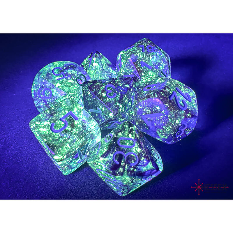 Dice 7-set Nebula (16mm) 27557 Nocturnal / Blue