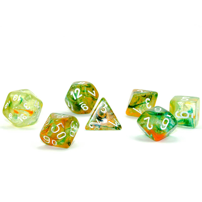 Dice 7-set Nebula (16mm) 27555 Spring / White