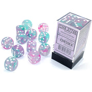 Dice Set 12d6 Nebula Luminary (16mm) 27745 Wisteria / White