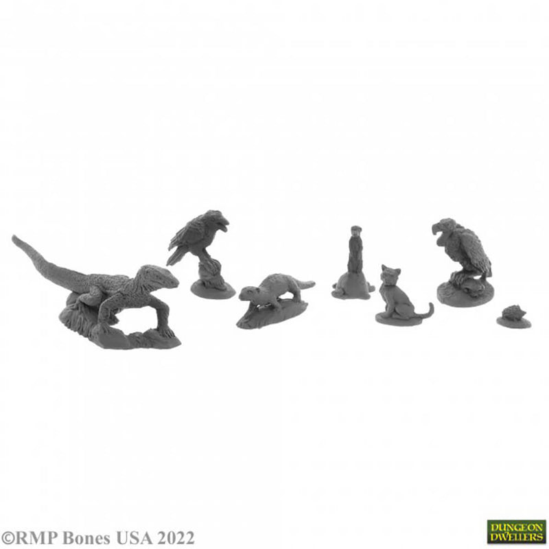 Mini - Reaper Bones USA 07050 Familiars #3 (6ct)