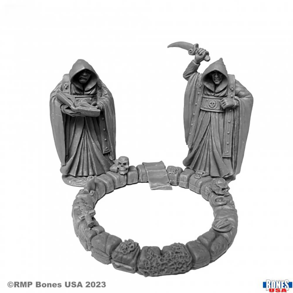 Mini - Reaper Bones USA 30107 Townsfolk Cultists Ritual Circle — Twenty ...