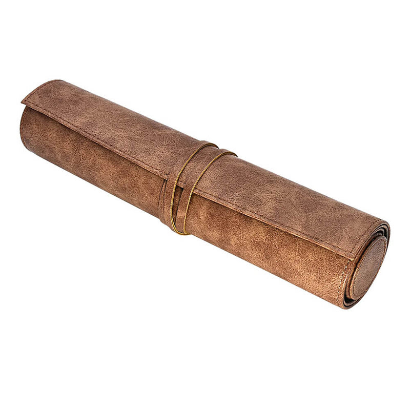 Dice Scroll of Rolling : Brown Leatherette / Grey
