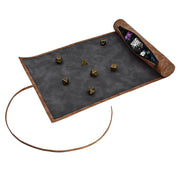 Dice Scroll of Rolling : Brown Leatherette / Grey
