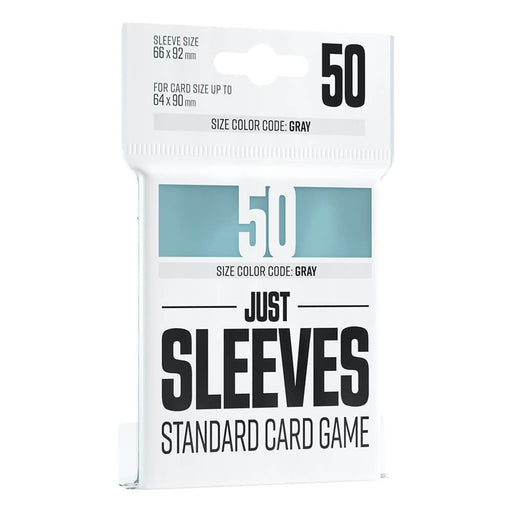 Sleeves Gamegenic Just Sleeves (Gray 66x92mm 50ct) Clear