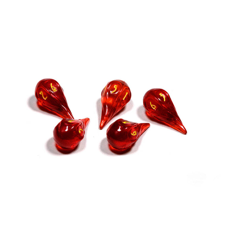 Dice Set 5d6 Wizard Fireball Dragonfire
