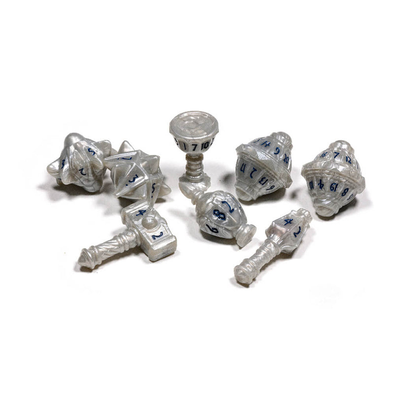 Dice 7-set Cleric Spirited Steel