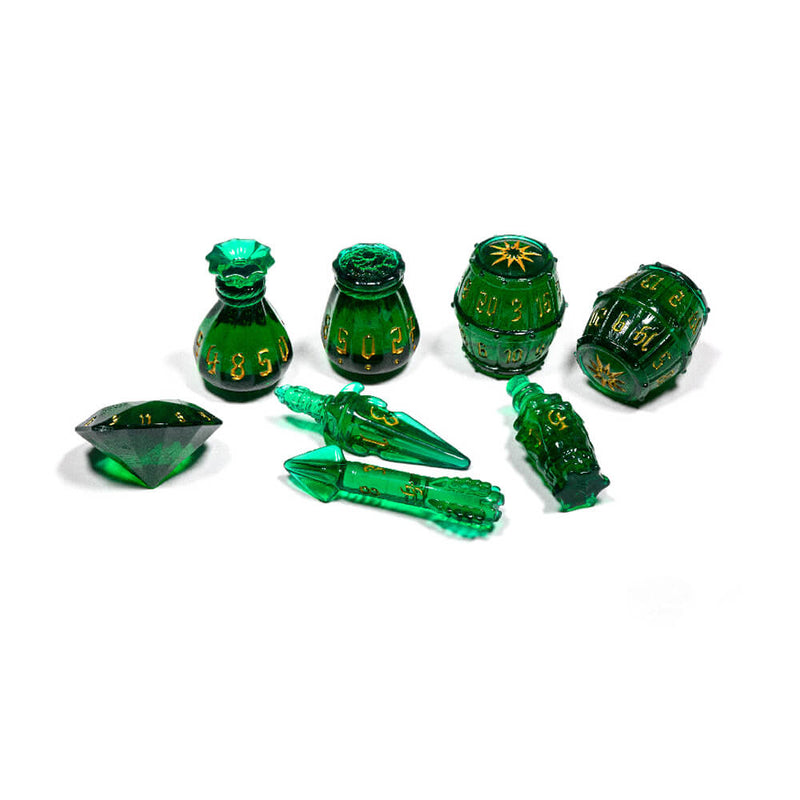 Dice 7-set Rogue Emerald Emissary
