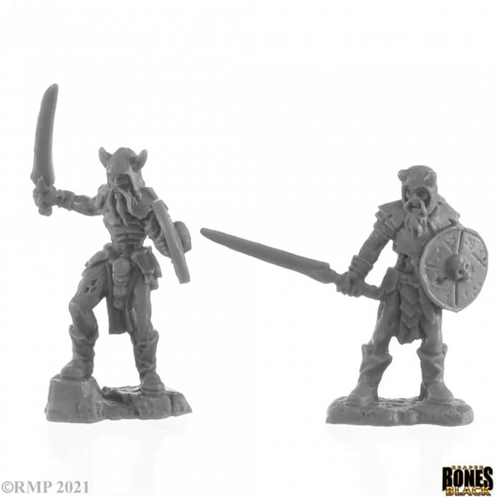 Mini - Reaper Bones Black 44141 Rune Wight Warriors (2ct)