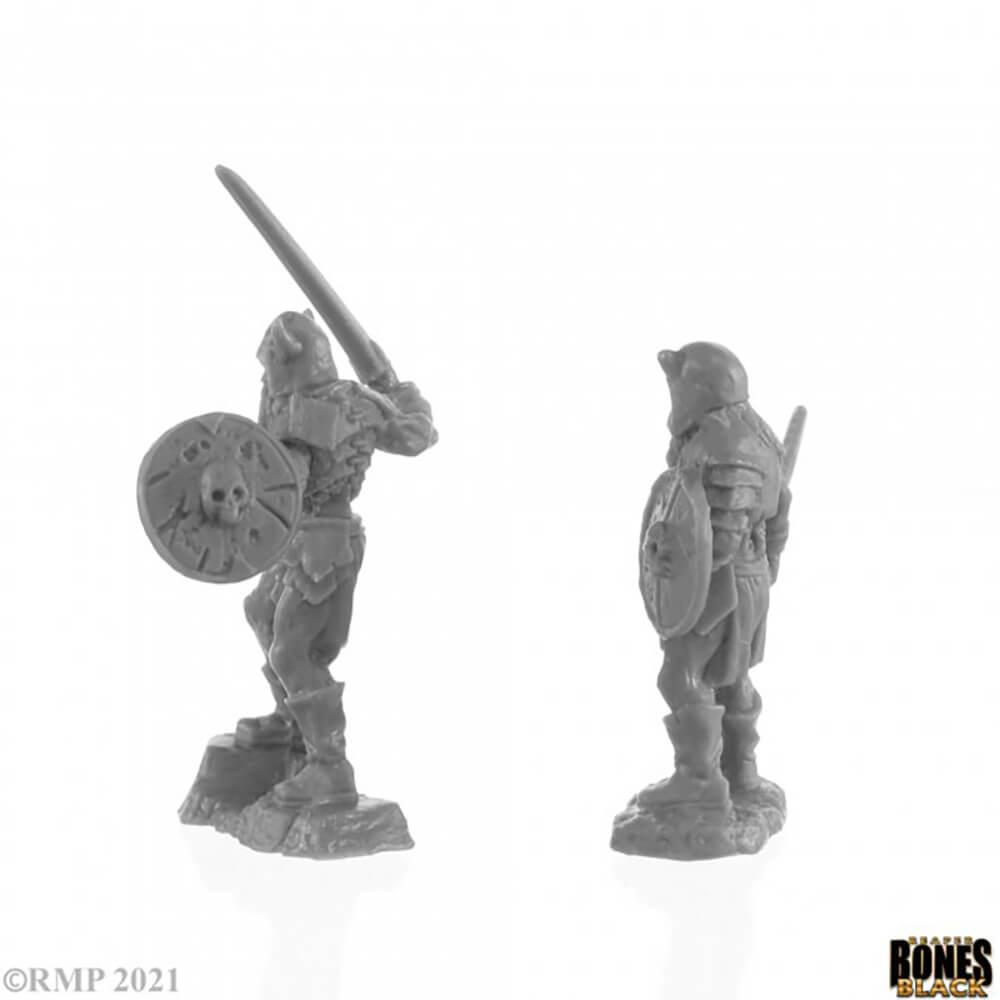 Mini - Reaper Bones Black 44141 Rune Wight Warriors (2ct) — Twenty Sided™