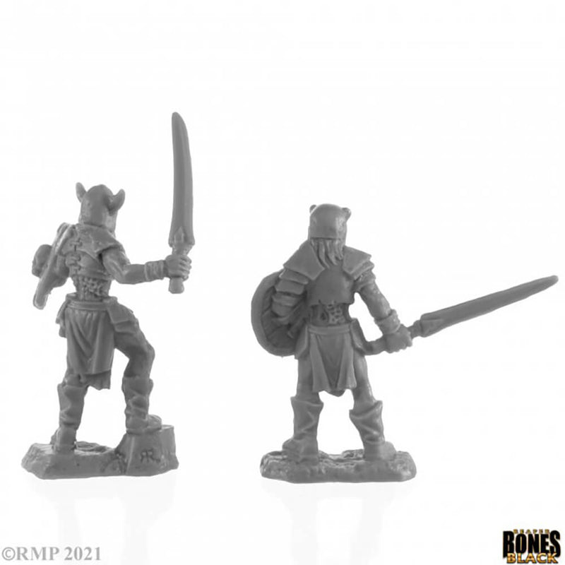 Mini - Reaper Bones Black 44141 Rune Wight Warriors (2ct)