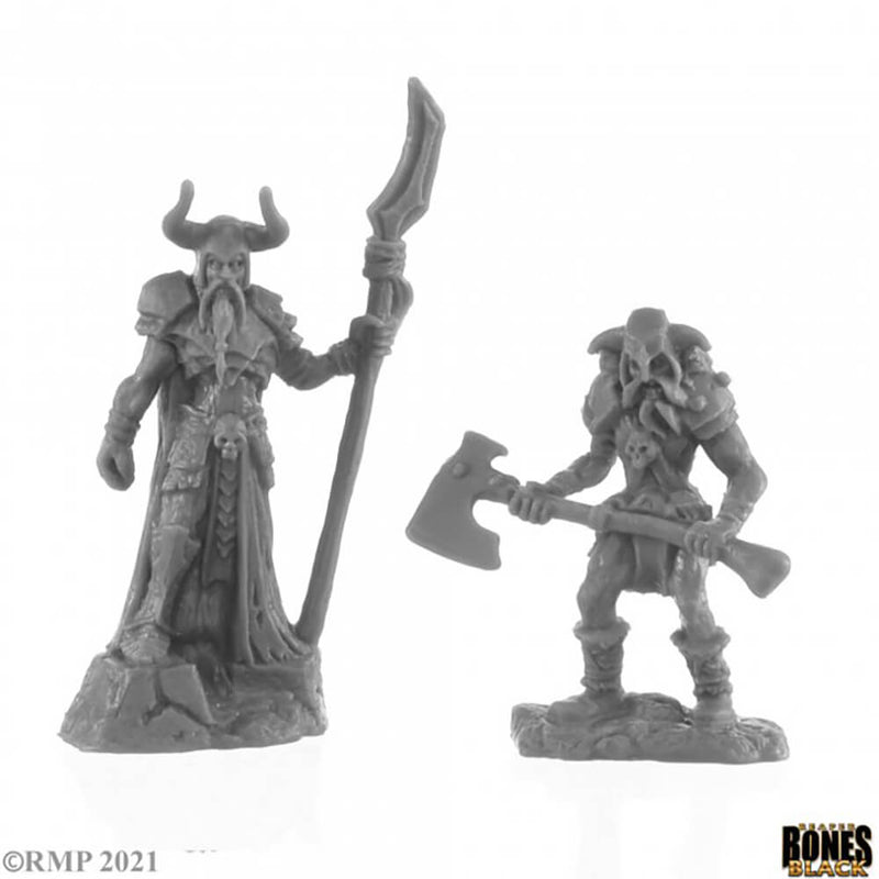 Mini - Reaper Bones Black 44143 Rune Wight Thane and Jarl (2ct)