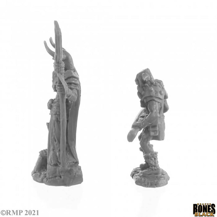Mini - Reaper Bones Black 44143 Rune Wight Thane and Jarl (2ct)