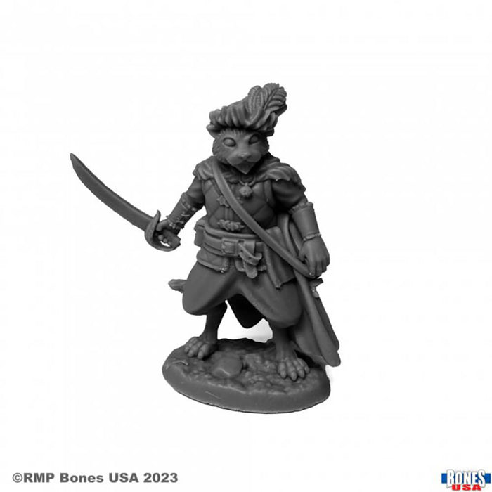 Mini - Reaper Bones USA 30132 Catfolk Bard