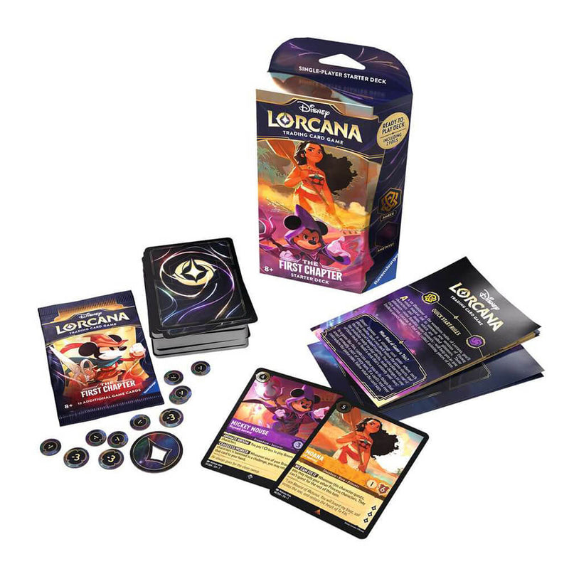 lorcana starter deck cards Deck, Azurite SeaDisney (1 of 2 variants) Then all you need is a deck of 60 cards Ravensburger Disney Lorcana TCG: The