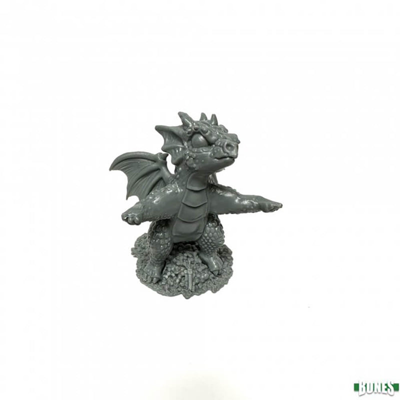 Mini - Reaper Bones Classic 77916 Rocky Dragon Brush Holder