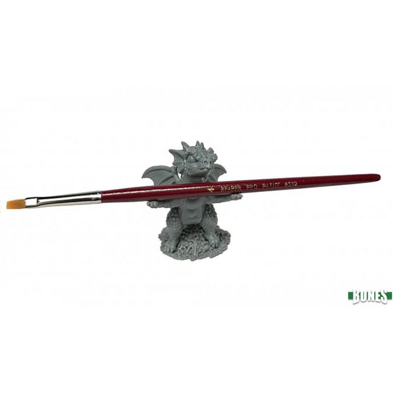 Mini - Reaper Bones Classic 77916 Rocky Dragon Brush Holder