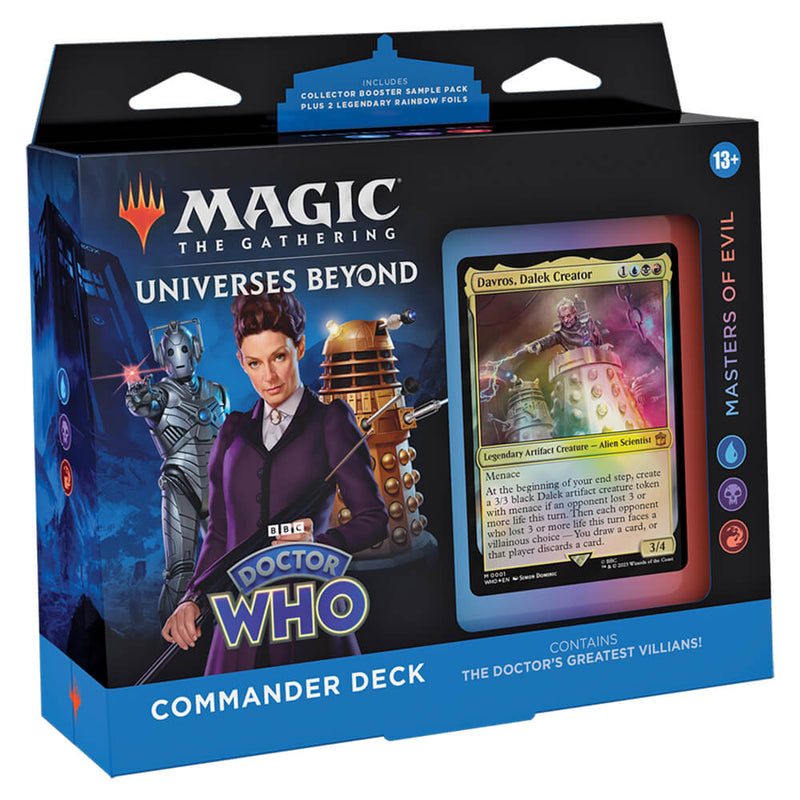 MTG Commander Universes Beyond Doctor Who : Masters of Evil (UBR) Twenty Sided MTG Commander Universes Beyond Doctor Who : Masters of Evil (UBR) Twenty Sided