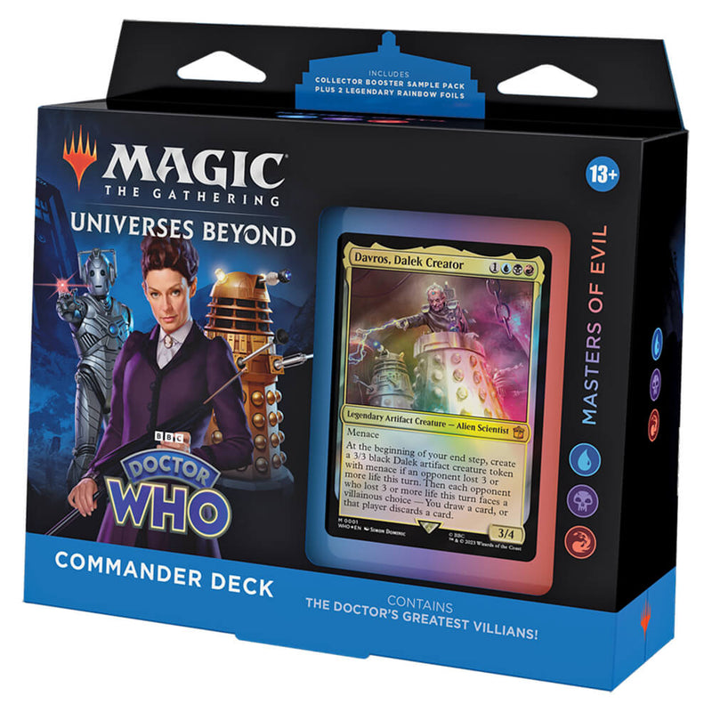 mtg all universes beyond cards MTG Commander Universes Beyond Doctor Who : Masters of Evil (UBR) — Twenty Sided