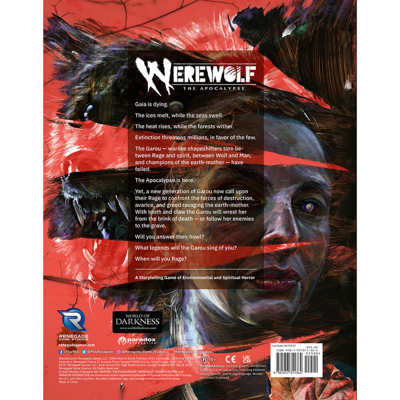 Werewolf The Apocalypse (5th Ed) Core Rulebook