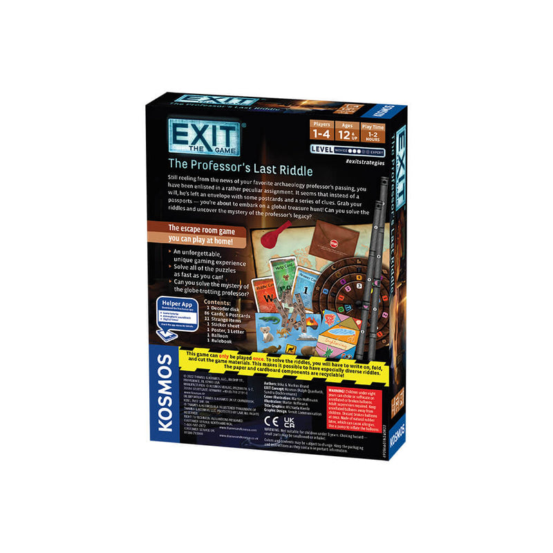 Exit : The Professor's Last Riddle