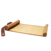 Dual Scroll of Rolling (15x10in) Brown Leatherette