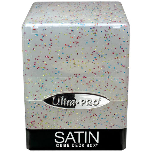Deck Box - UP Satin (100ct) Satin Cube : Glitter Clear