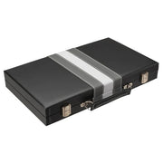 Backgammon (15in) Black/Grey/White