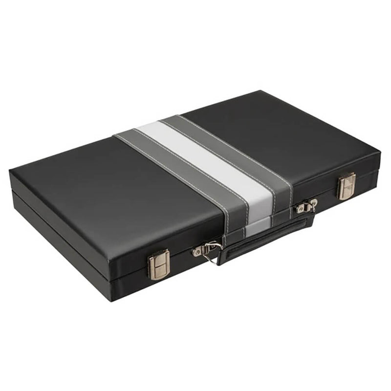 Backgammon (15in) Black/Grey/White