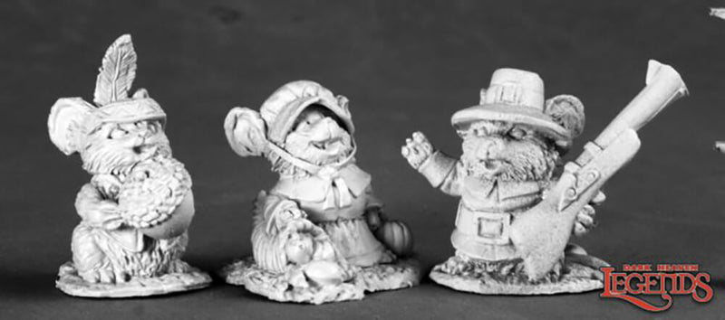 Mini - Reaper Metal 03536 Thanksgiving Mouselings (3ct)