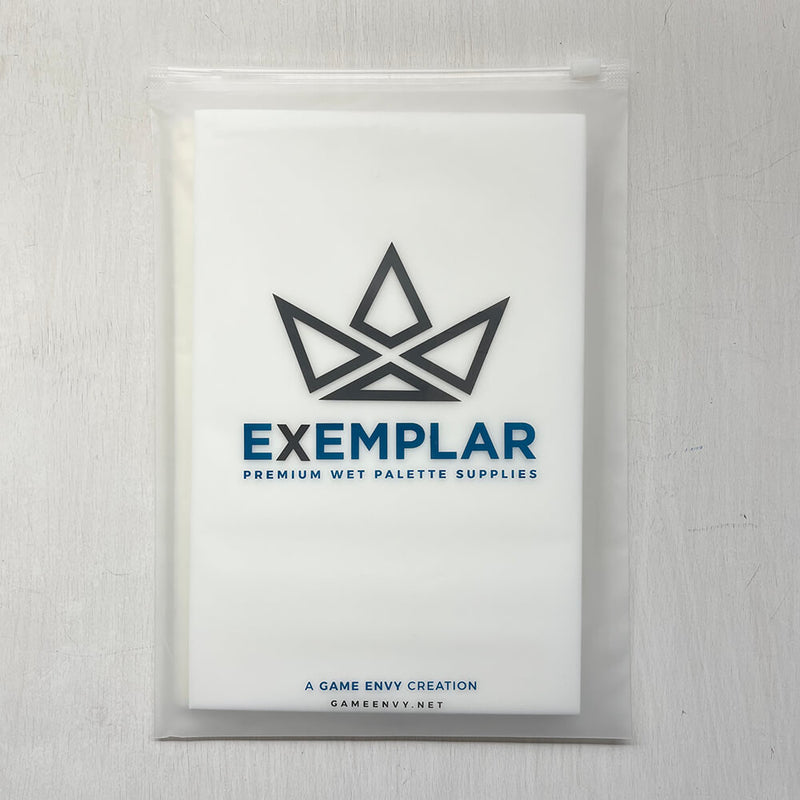 Exemplar Wet Palette Paper Refill Pack + Bonus Sponge