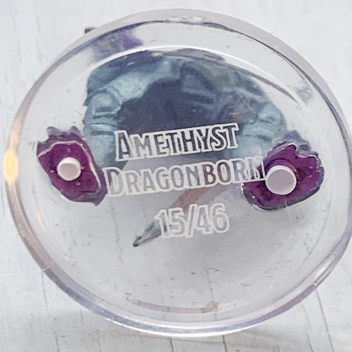 Mini - D&D Icons of the Realms : Fizban's Treasury of Dragons : Amethyst Dragonborn 15/46