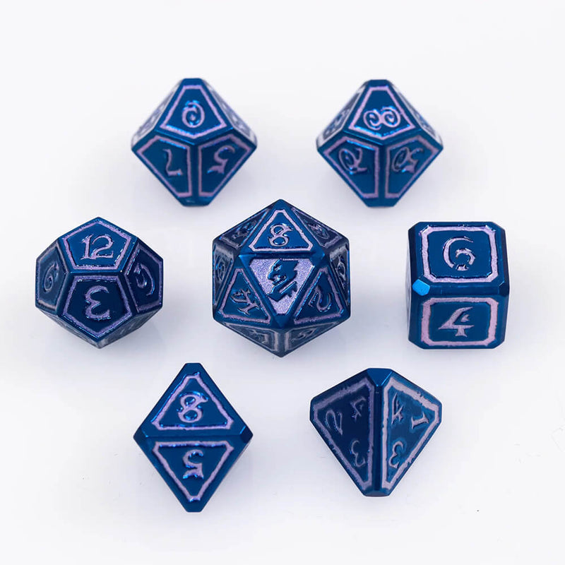 Dice 7-set Metal Mages Guild (16mm) Illusion