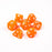 Dice 7-set Elessia (16mm) Essentials : Orange / White
