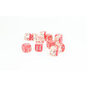 Dice Set 12d6 (16mm) Hearts