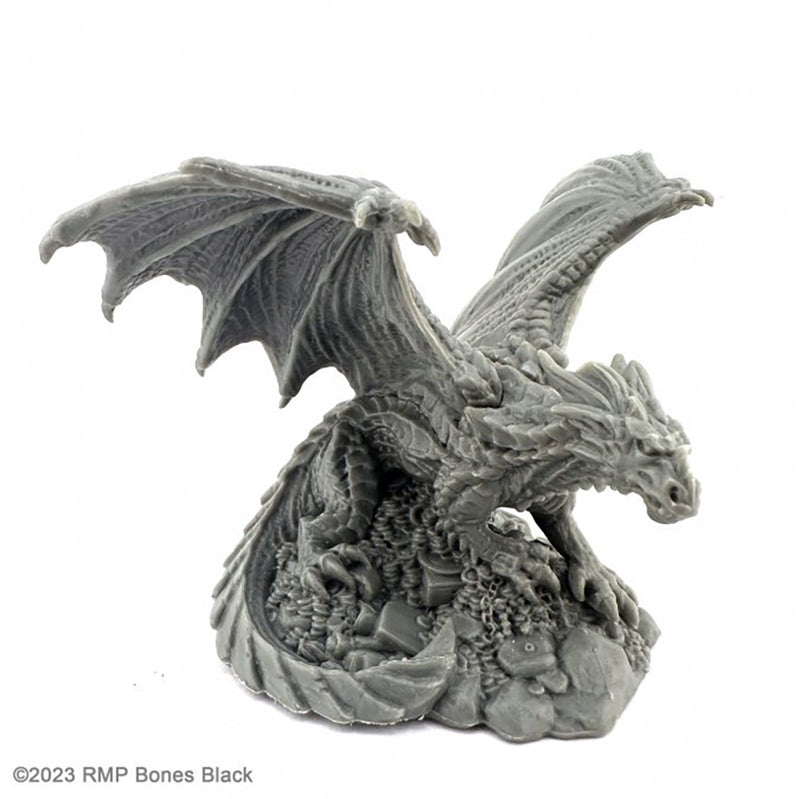 Mini - Reaper Bones Black 20347 Treasure Dragon